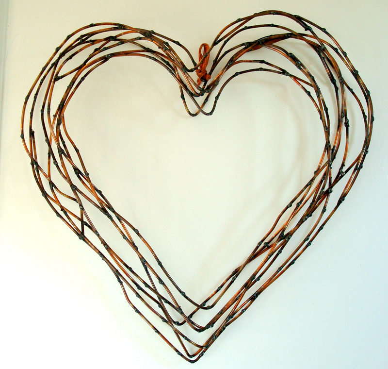 new heart wreath now available on etsy